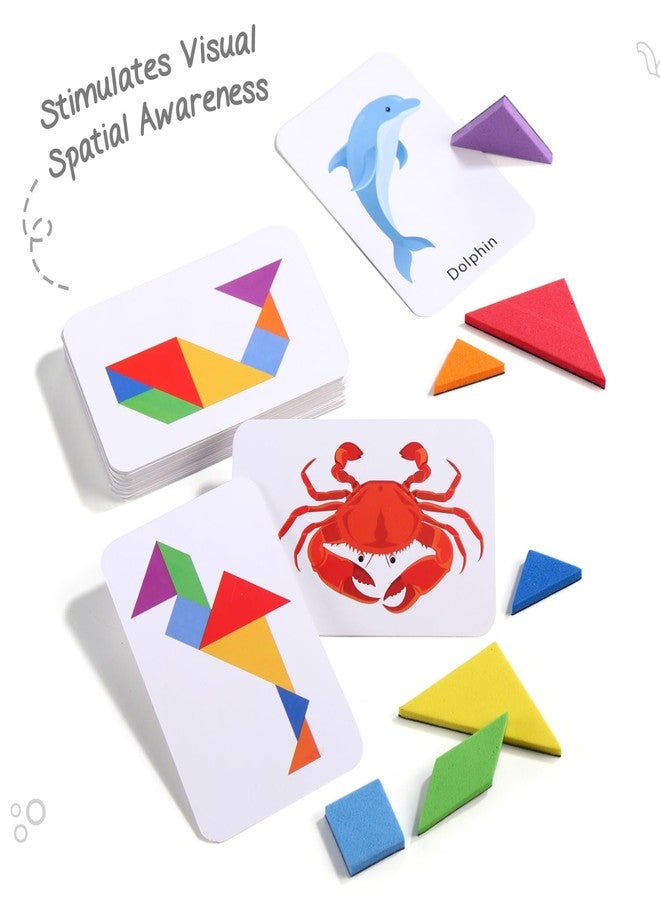 FIRSTCRY INTELLISKILLS Intelliskills Premium Brain Boosting Magnetic Tangram Puzzle Game for Kids,Educational&Travel Puzzle Game for 3+ Years Girls&Boys,Brain Teaser Toys,BIS Certified,Birthday Gift (Animal & Bird) - Image 4